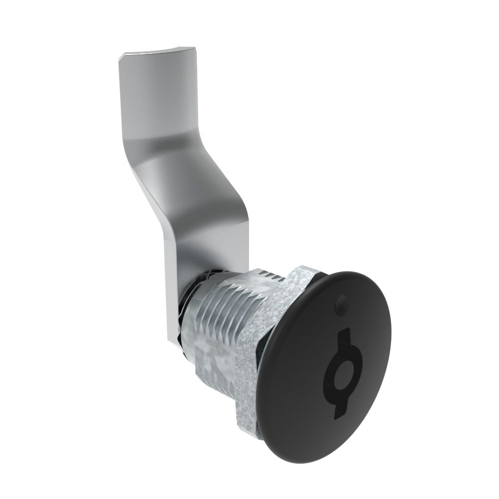 Southco Quarter-Turn Cam Latch, 5 mm Double Bitted Recess, 34mm (1.34 in) Grip, Not Sealed, Zinc Alloy, Powder Coat, Black