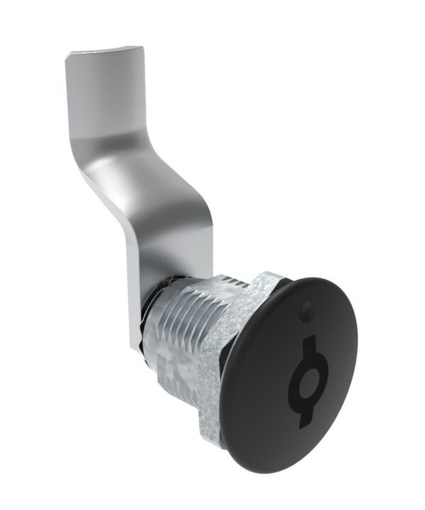 Southco Quarter-Turn Cam Latch, 5 mm Double Bitted Recess, 38mm (1.50 in) Grip, Not Sealed, Zinc Alloy, Powder Coat, Black