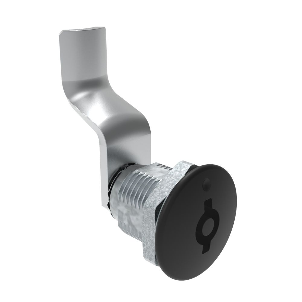 Southco Quarter-Turn Cam Latch, 5 mm Double Bitted Recess, 40mm (1.57 in) Grip, Not Sealed, Zinc Alloy, Powder Coat, Black