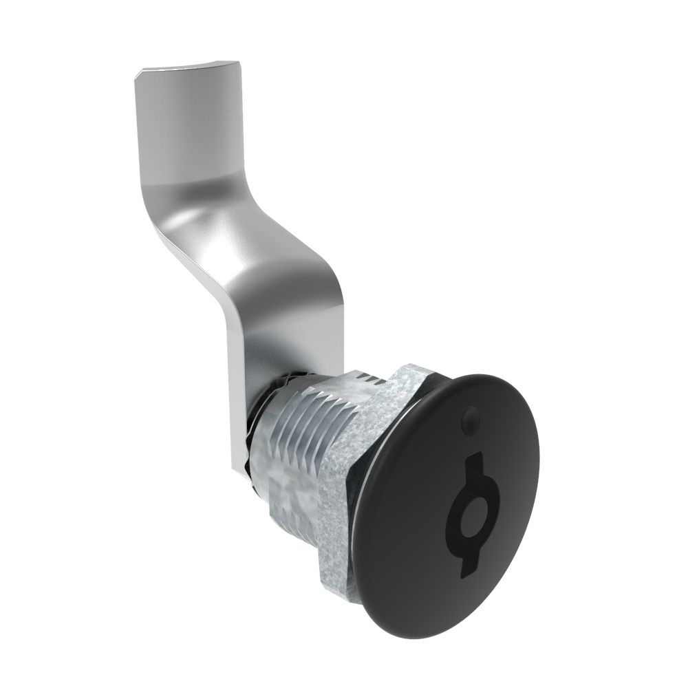 Southco Quarter-Turn Cam Latch, 5 mm Double Bitted Recess, 40mm (1.57 in) Grip, Sealed, Zinc Alloy, Powder Coat, Black