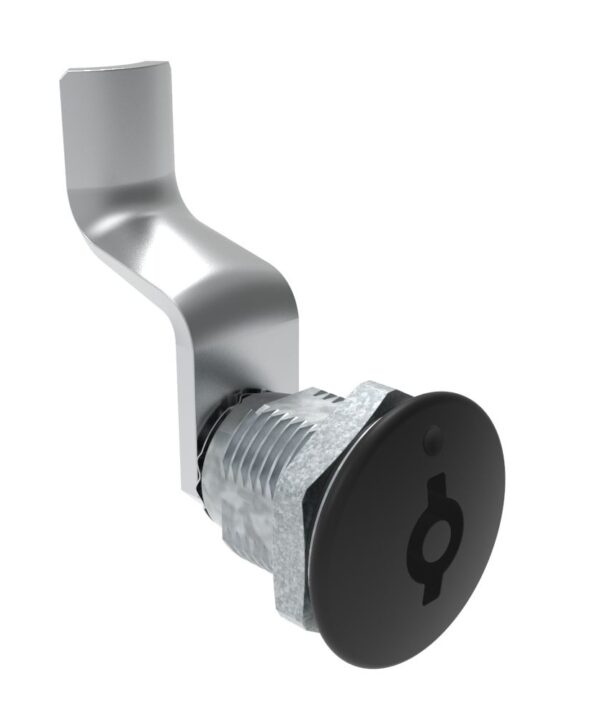 Southco Quarter-Turn Cam Latch, 5 mm Double Bitted Recess, 44mm (1.73 in) Grip, Sealed, Zinc Alloy, Powder Coat, Black