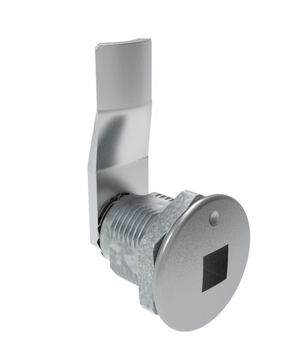 Southco Quarter-Turn Cam Latch, 8 mm Square Recess, 20mm (.79 in) Grip, Not Sealed, Zinc Alloy, Chrome Plated, Bright