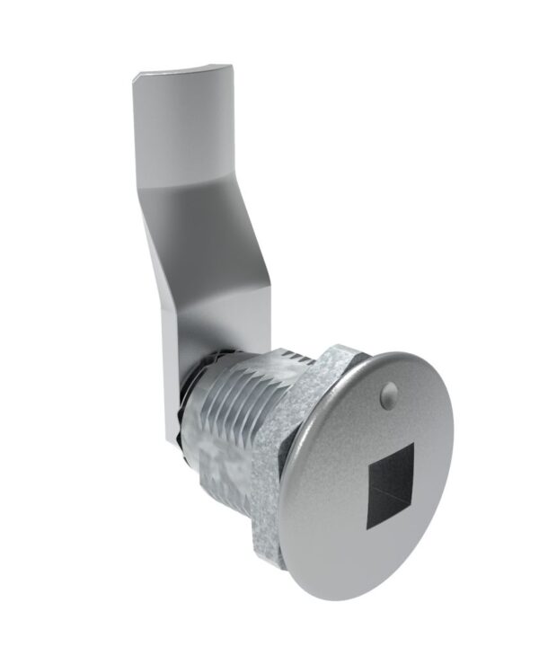 Southco Quarter-Turn Cam Latch, 8 mm Square Recess, 28mm (1.10 in) Grip, Not Sealed, Zinc Alloy, Chrome Plated, Bright