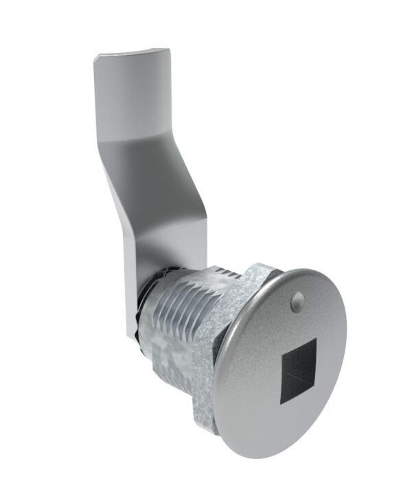 Southco Quarter-Turn Cam Latch, 8 mm Square Recess, 30mm (1.18 in) Grip, Not Sealed, Zinc Alloy, Chrome Plated, Bright