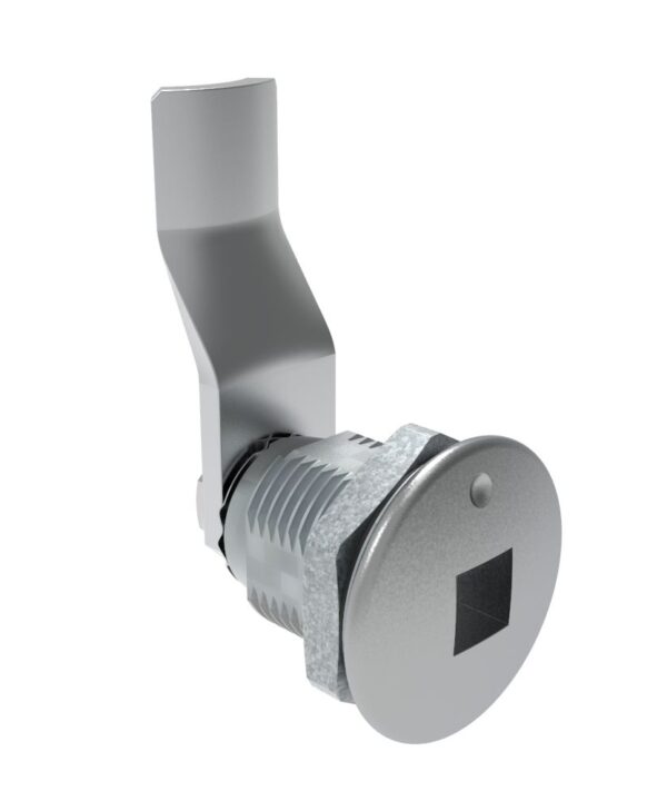 Southco Quarter-Turn Cam Latch, 8 mm Square Recess, 30mm (1.18 in) Grip, Sealed, Zinc Alloy, Chrome Plated, Bright