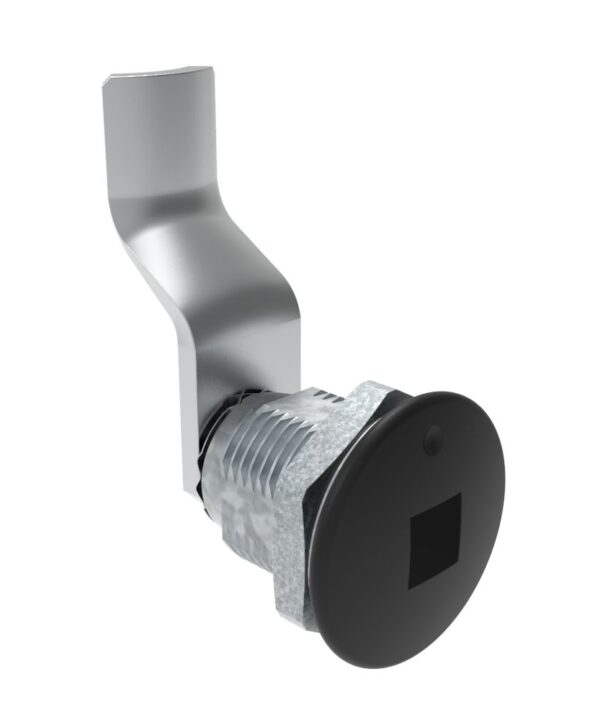 Southco Quarter-Turn Cam Latch, 8 mm Square Recess, 36mm (1.42 in) Grip, Sealed, Zinc Alloy, Powder Coat, Black