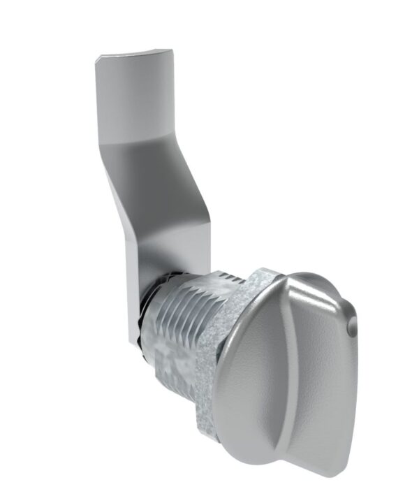 Southco Quarter-Turn Cam Latch, Short wing, 30mm (1.18 in) Grip, Not Sealed, Zinc Alloy, Chrome Plated, Bright