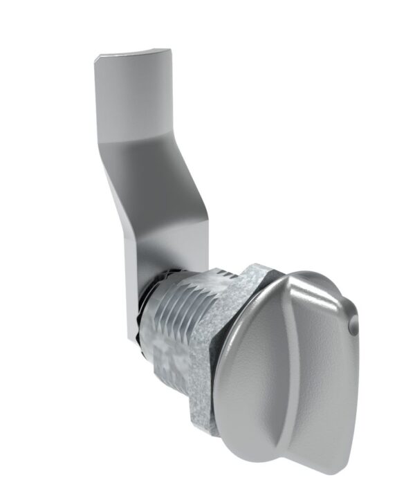 Southco Quarter-Turn Cam Latch, Short wing, 30mm (1.18 in) Grip, Sealed, Zinc Alloy, Chrome Plated, Bright