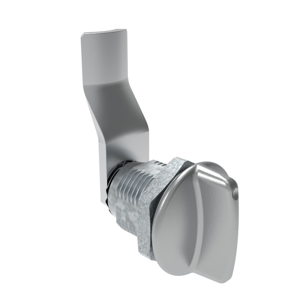 Southco Quarter-Turn Cam Latch, Short wing, 30mm (1.18 in) Grip, Sealed, Zinc Alloy, Chrome Plated, Bright