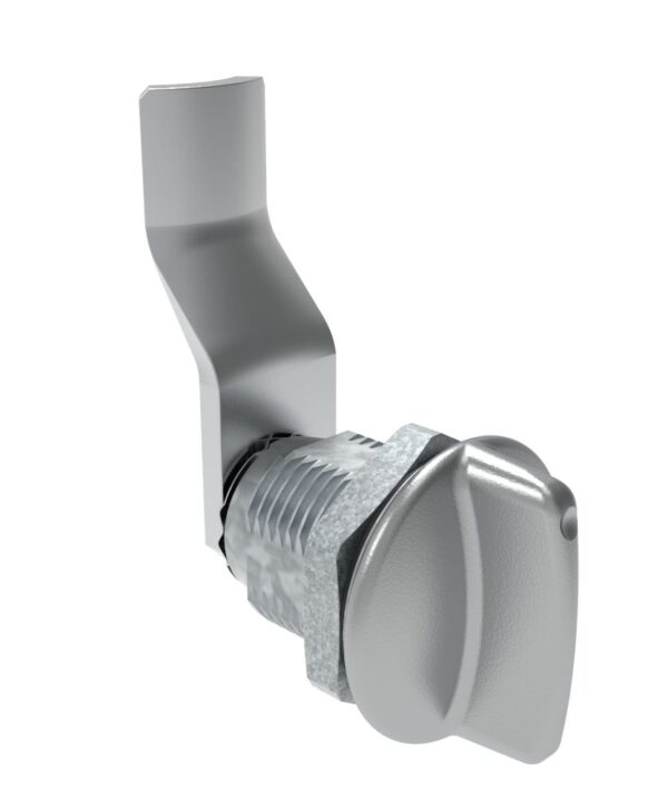Southco Quarter-Turn Cam Latch, Short wing, 32mm (1.25 in) Grip, Sealed, Zinc Alloy, Chrome Plated, Bright