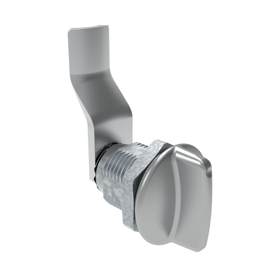 Southco Quarter-Turn Cam Latch, Short wing, 32mm (1.25 in) Grip, Sealed, Zinc Alloy, Chrome Plated, Bright