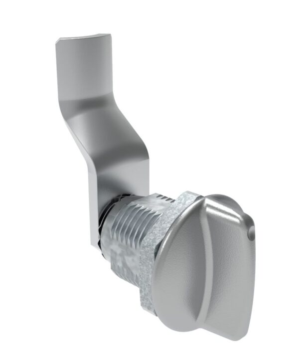 Southco Quarter-Turn Cam Latch, Short wing, 34mm (1.34 in) Grip, Not Sealed, Zinc Alloy, Chrome Plated, Bright