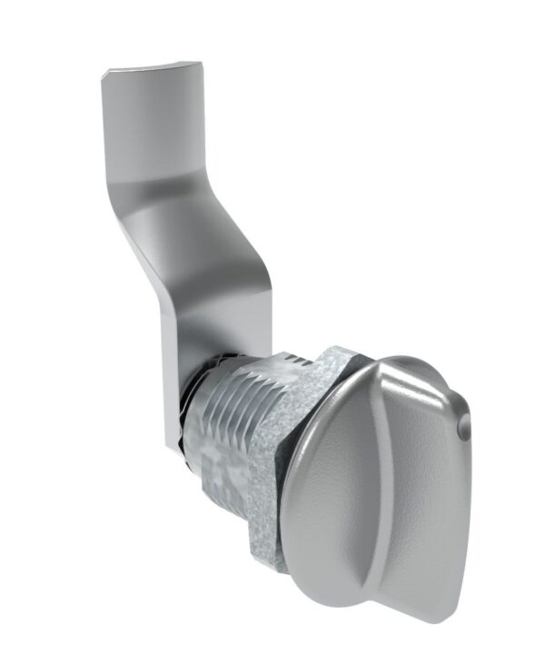 Southco Quarter-Turn Cam Latch, Short wing, 34mm (1.34 in) Grip, Sealed, Zinc Alloy, Chrome Plated, Bright