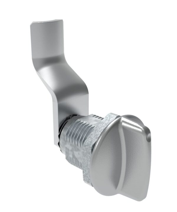 Southco Quarter-Turn Cam Latch, Short wing, 36mm (1.42 in) Grip, Not Sealed, Zinc Alloy, Chrome Plated, Bright