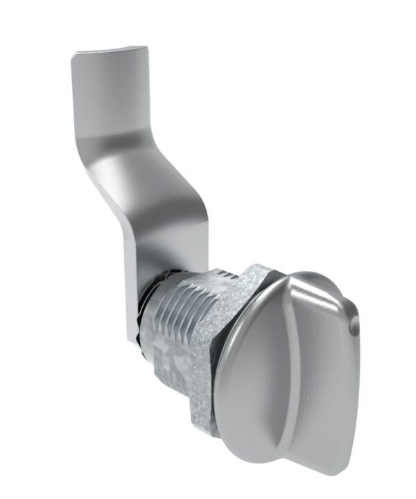 Southco Quarter-Turn Cam Latch, Short wing, 36mm (1.42 in) Grip, Sealed, Zinc Alloy, Chrome Plated, Bright