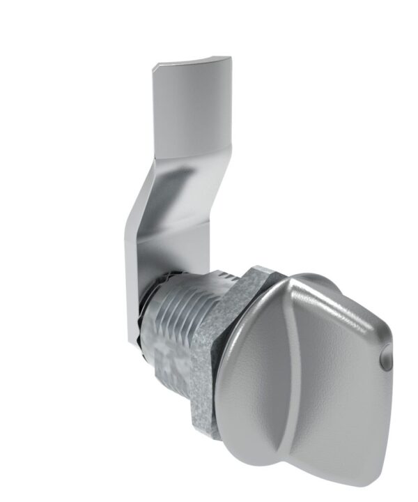 Southco Quarter-Turn Cam Latch, Tall wing, 16mm (.63 in) Grip, Sealed, Zinc Alloy, Chrome Plated, Bright