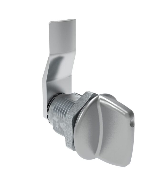 Southco Quarter-Turn Cam Latch, Tall wing, 18mm (.71 in) Grip, Sealed, Zinc Alloy, Chrome Plated, Bright