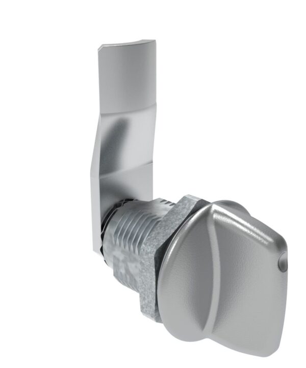 Southco Quarter-Turn Cam Latch, Tall wing, 20mm (.79 in) Grip, Sealed, Zinc Alloy, Chrome Plated, Bright