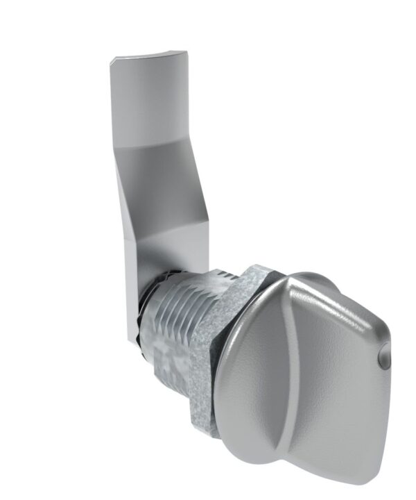 Southco Quarter-Turn Cam Latch, Tall wing, 26mm (1.02 in) Grip, Sealed, Zinc Alloy, Chrome Plated, Bright