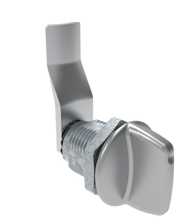 Southco Quarter-Turn Cam Latch, Tall wing, 28mm (1.10 in) Grip, Sealed, Zinc Alloy, Chrome Plated, Bright
