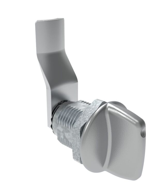 Southco Quarter-Turn Cam Latch, Tall wing, 30mm (1.18 in) Grip, Not Sealed, Zinc Alloy, Chrome Plated, Bright