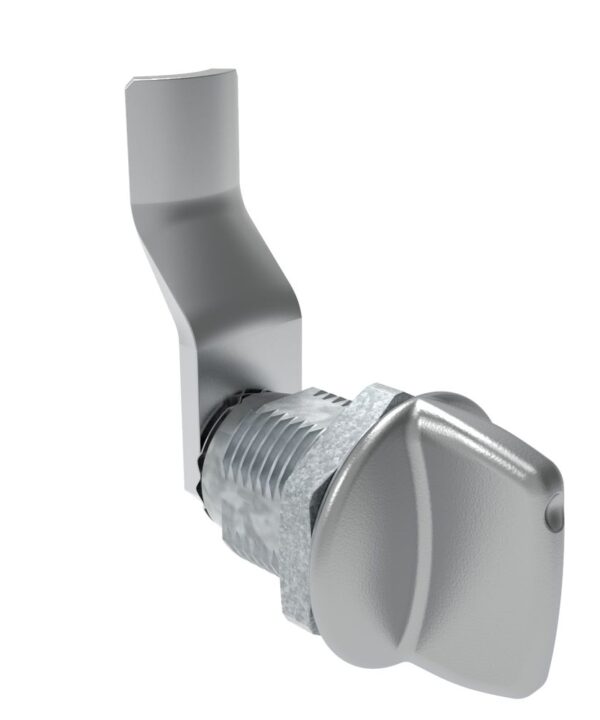 Southco Quarter-Turn Cam Latch, Tall wing, 32mm (1.25 in) Grip, Not Sealed, Zinc Alloy, Chrome Plated, Bright
