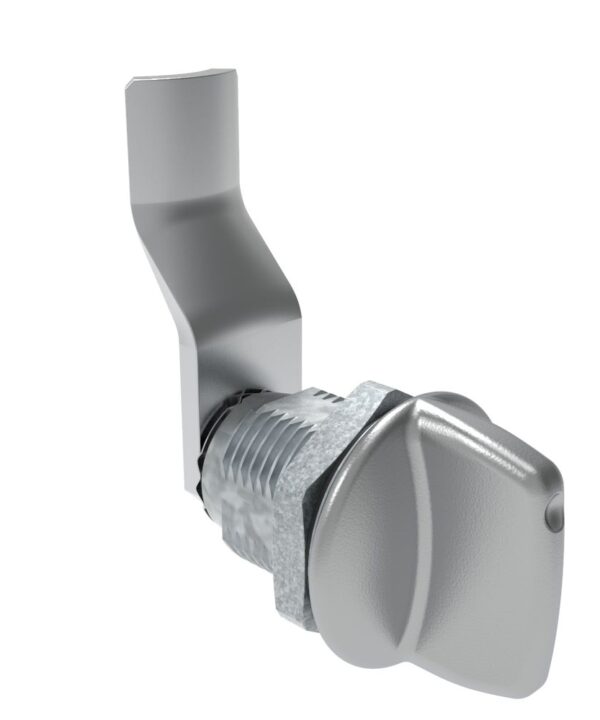 Southco Quarter-Turn Cam Latch, Tall wing, 32mm (1.25 in) Grip, Sealed, Zinc Alloy, Chrome Plated, Bright
