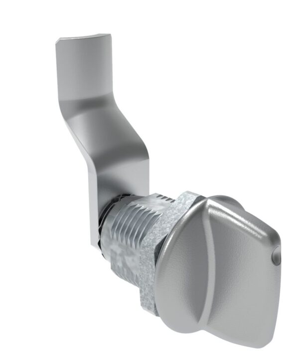 Southco Quarter-Turn Cam Latch, Tall wing, 34mm (1.34 in) Grip, Not Sealed, Zinc Alloy, Chrome Plated, Bright