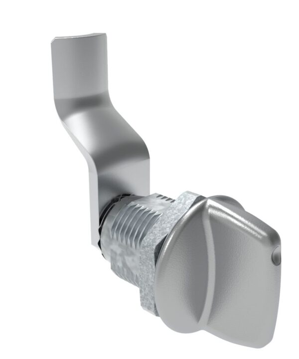 Southco Quarter-Turn Cam Latch, Tall wing, 36mm (1.42 in) Grip, Not Sealed, Zinc Alloy, Chrome Plated, Bright
