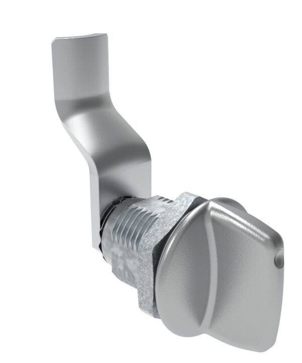 Southco Quarter-Turn Cam Latch, Tall wing, 36mm (1.42 in) Grip, Sealed, Zinc Alloy, Chrome Plated, Bright