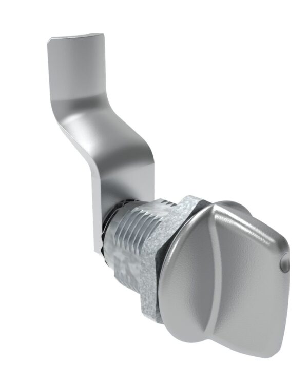 Southco Quarter-Turn Cam Latch, Tall wing, 38mm (1.50 in) Grip, Sealed, Zinc Alloy, Chrome Plated, Bright
