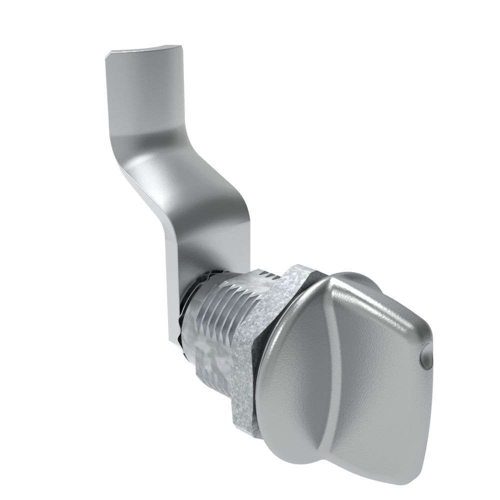 Southco Quarter-Turn Cam Latch, Tall wing, 38mm (1.50 in) Grip, Sealed, Zinc Alloy, Chrome Plated, Bright