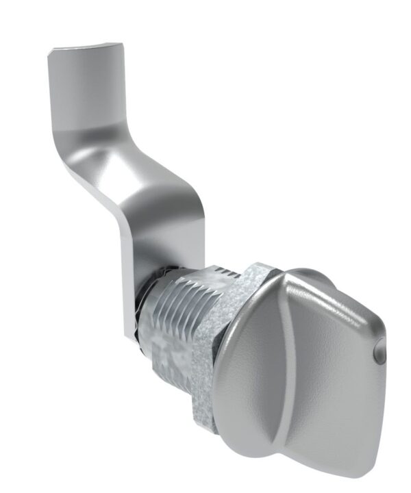Southco Quarter-Turn Cam Latch, Tall wing, 42mm (1.65 in) Grip, Not Sealed, Zinc Alloy, Chrome Plated, Bright