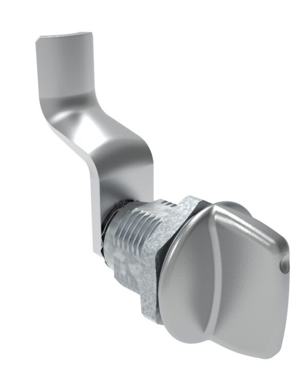 Southco Quarter-Turn Cam Latch, Tall wing, 42mm (1.65 in) Grip, Sealed, Zinc Alloy, Chrome Plated, Bright