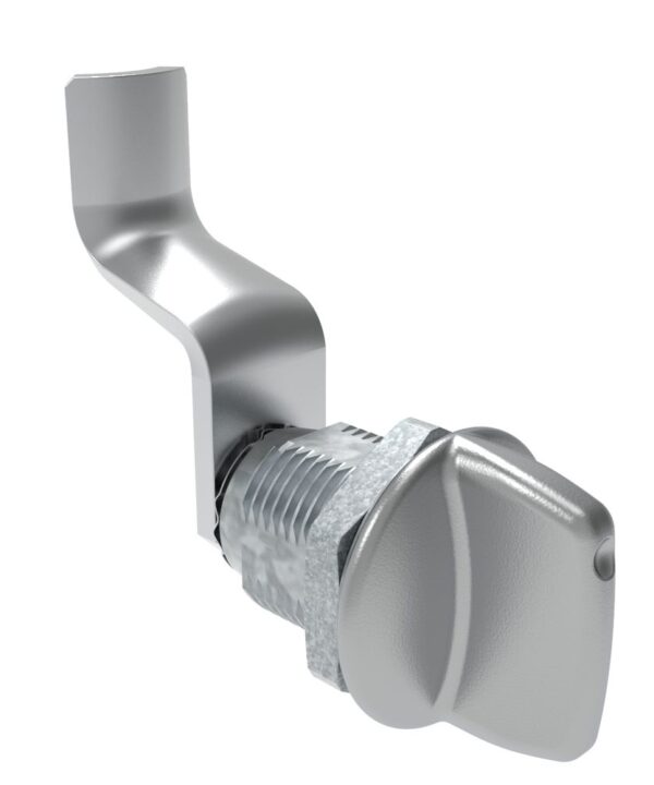 Southco Quarter-Turn Cam Latch, Tall wing, 44mm (1.73 in) Grip, Not Sealed, Zinc Alloy, Chrome Plated, Bright