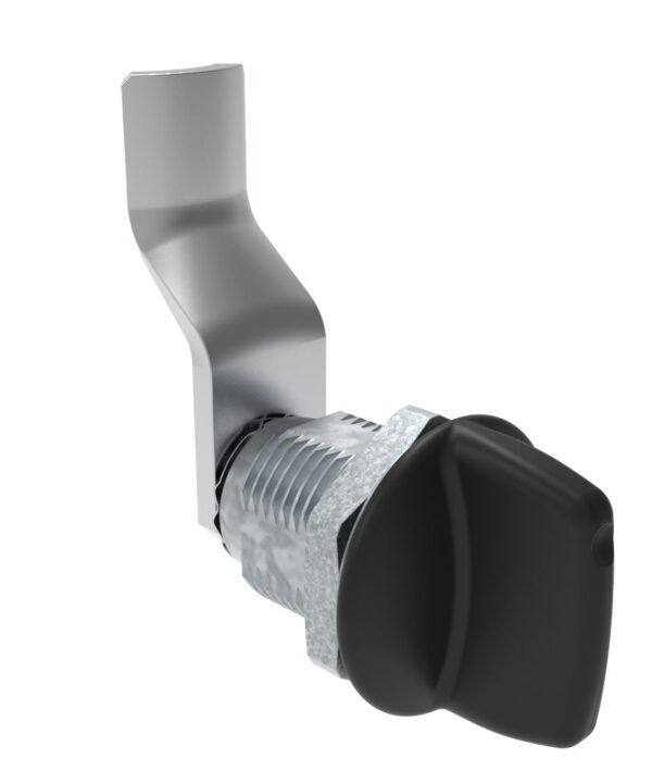 Southco Quarter-Turn Cam Latch, Tall wing, 34mm (1.34 in) Grip, Not Sealed, Zinc Alloy, Powder Coat, Black