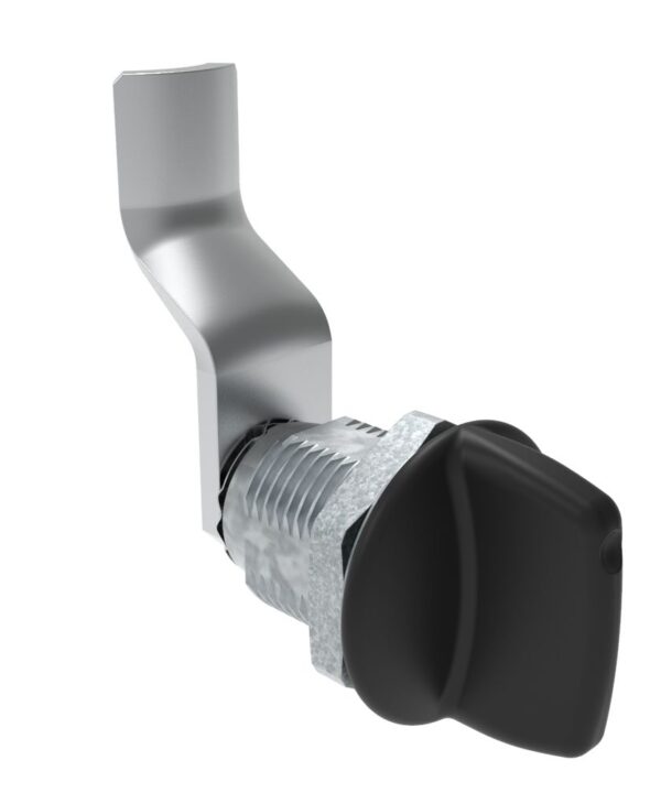 Southco Quarter-Turn Cam Latch, Tall wing, 36mm (1.42 in) Grip, Not Sealed, Zinc Alloy, Powder Coat, Black