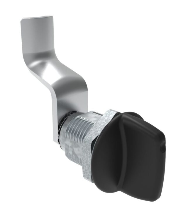Southco Quarter-Turn Cam Latch, Tall wing, 42mm (1.65 in) Grip, Not Sealed, Zinc Alloy, Powder Coat, Black