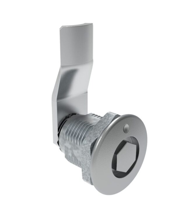 Southco Quarter-Turn Cam Latch, Bellcore 216, 18mm (.71 in) Grip, Not Sealed, Zinc Alloy, Chrome Plated, Bright