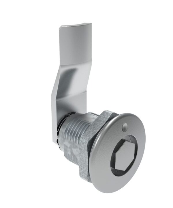 Southco Quarter-Turn Cam Latch, Bellcore 216, 18mm (.71 in) Grip, Sealed, Zinc Alloy, Chrome Plated, Bright