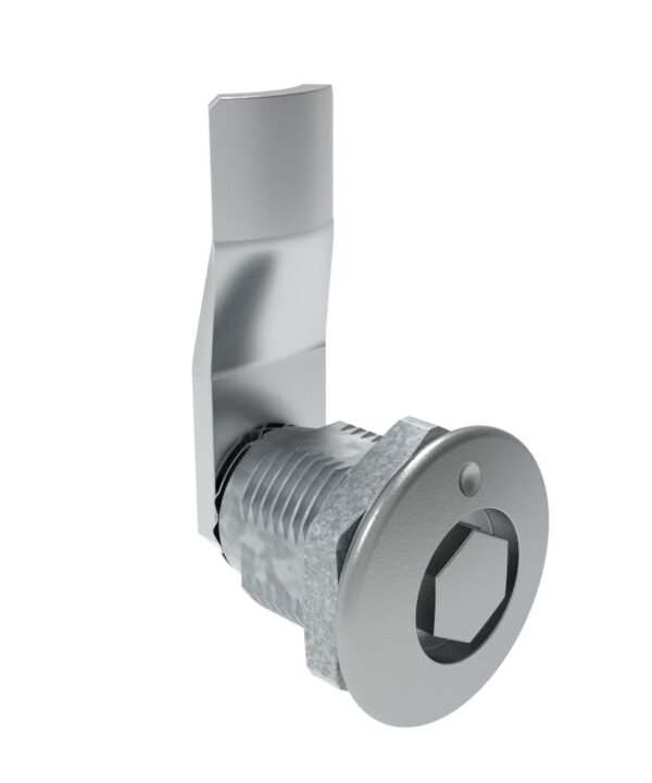 Southco Quarter-Turn Cam Latch, Bellcore 216, 20mm (.79 in) Grip, Not Sealed, Zinc Alloy, Chrome Plated, Bright
