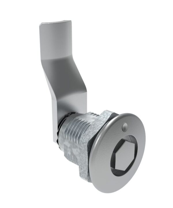 Southco Quarter-Turn Cam Latch, Bellcore 216, 30mm (1.18 in) Grip, Sealed, Zinc Alloy, Chrome Plated, Bright