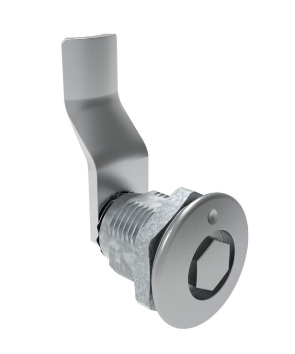 Southco Quarter-Turn Cam Latch, Bellcore 216, 32mm (1.25 in) Grip, Sealed, Zinc Alloy, Chrome Plated, Bright