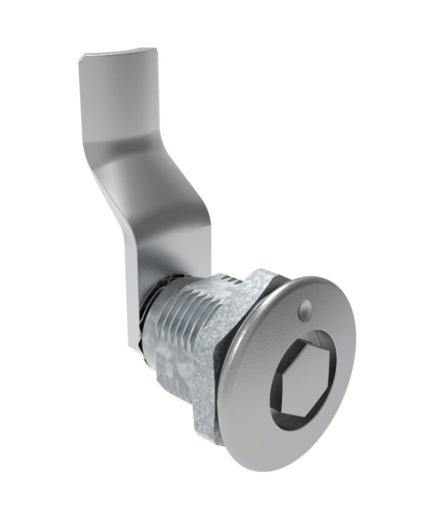 Southco Quarter-Turn Cam Latch, Bellcore 216, 34mm (1.34 in) Grip, Sealed, Zinc Alloy, Chrome Plated, Bright