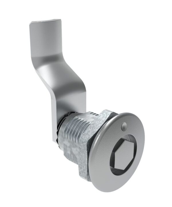 Southco Quarter-Turn Cam Latch, Bellcore 216, 36mm (1.42 in) Grip, Sealed, Zinc Alloy, Chrome Plated, Bright