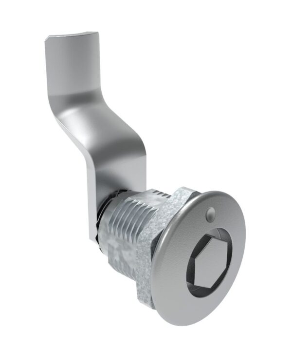 Southco Quarter-Turn Cam Latch, Bellcore 216, 38mm (1.50 in) Grip, Not Sealed, Zinc Alloy, Chrome Plated, Bright