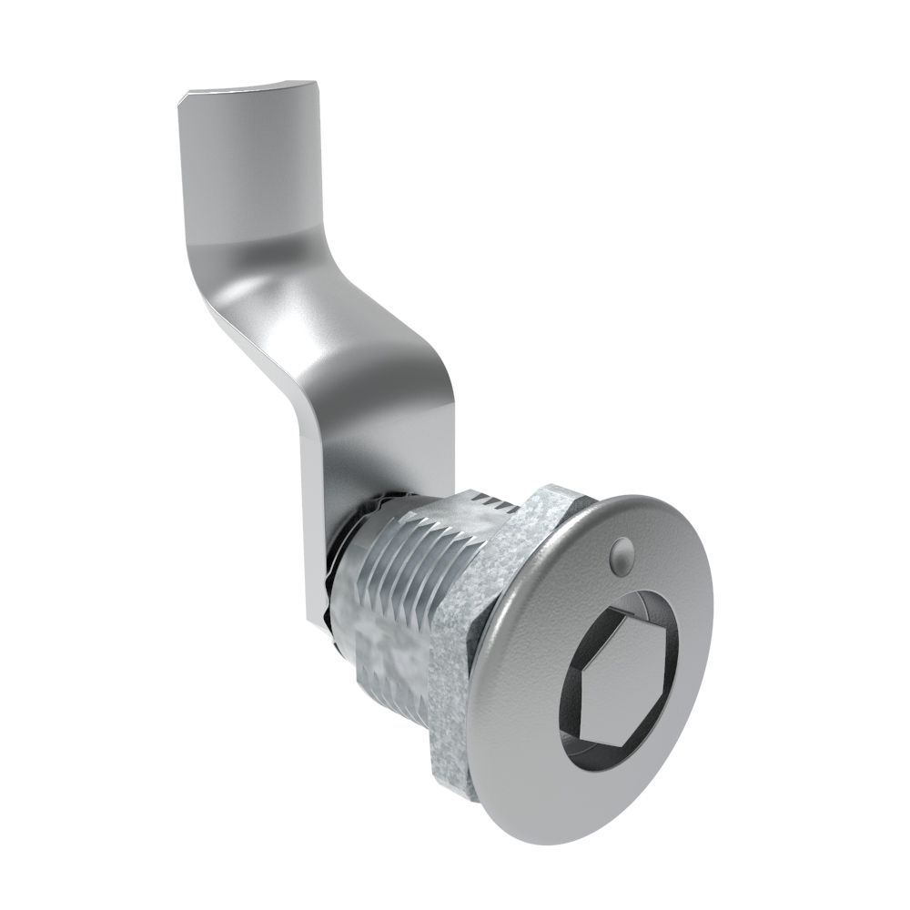 Southco Quarter-Turn Cam Latch, Bellcore 216, 40mm (1.57 in) Grip, Not Sealed, Zinc Alloy, Chrome Plated, Bright