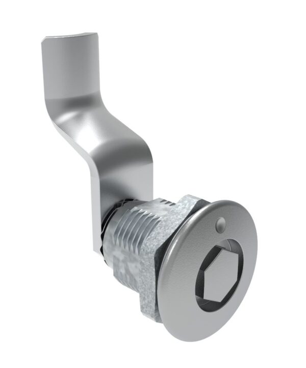 Southco Quarter-Turn Cam Latch, Bellcore 216, 40mm (1.57 in) Grip, Sealed, Zinc Alloy, Chrome Plated, Bright