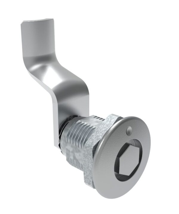 Southco Quarter-Turn Cam Latch, Bellcore 216, 42mm (1.65 in) Grip, Not Sealed, Zinc Alloy, Chrome Plated, Bright