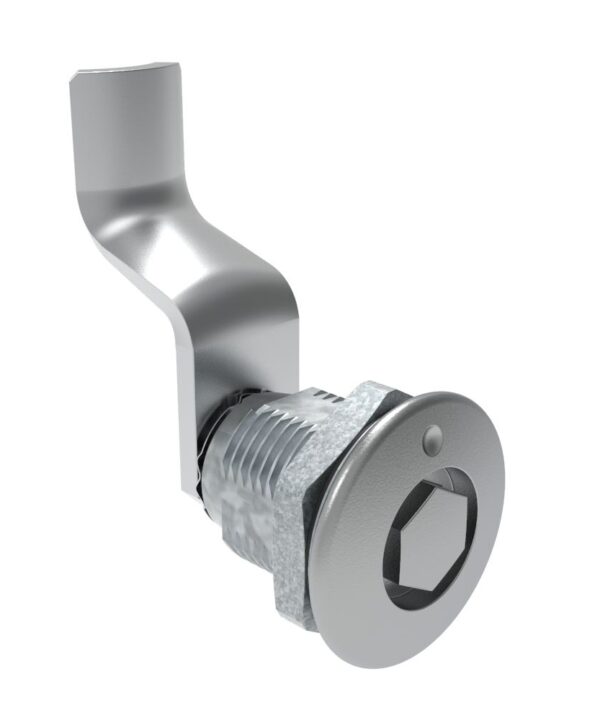 Southco Quarter-Turn Cam Latch, Bellcore 216, 42mm (1.65 in) Grip, Sealed, Zinc Alloy, Chrome Plated, Bright